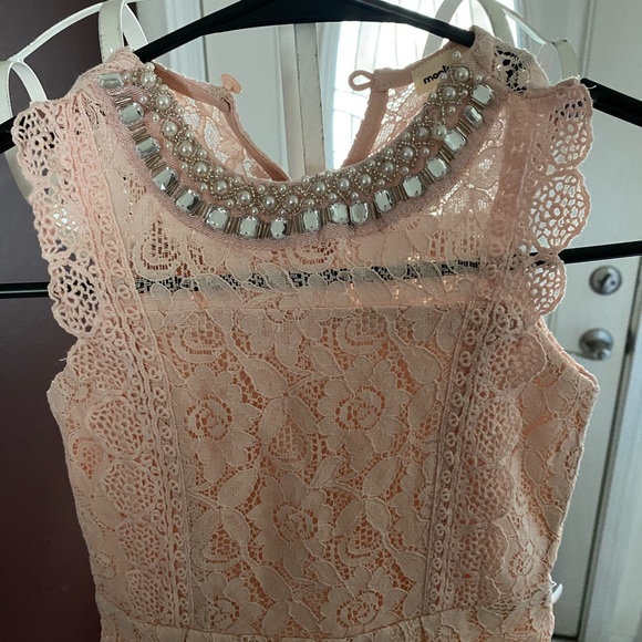 Pink lace little girls dress / shirt - Picture 2 of 6